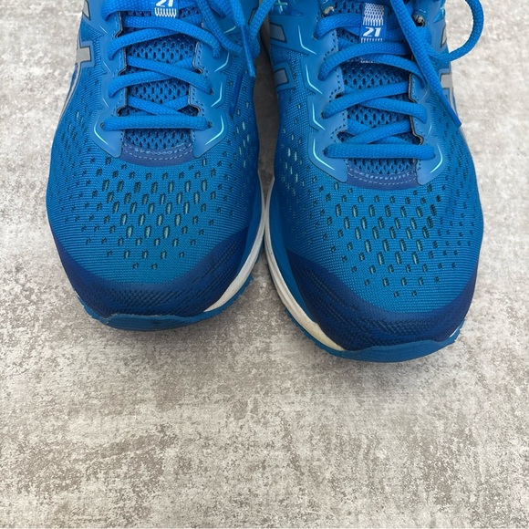 ASICS Gel-Cumulus 21 Sneakers Womens US 12 Directoire‎ Blue Silver Shoes - Picture 3 of 8